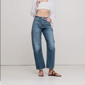 Banana Republic dark wash barrel jeans